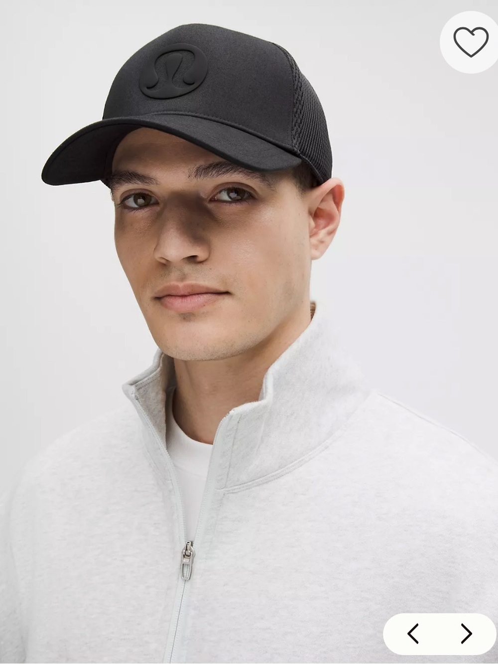 lululemon black trucker hat